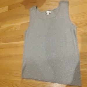 Silver sparkly coldwater creek top